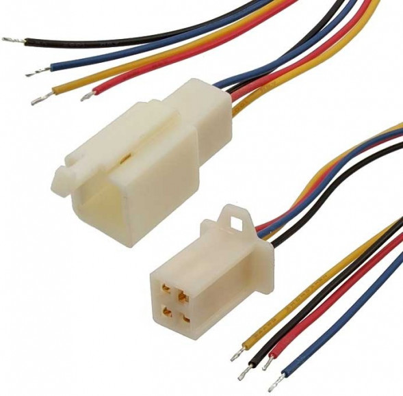 1009 AWG24 4x2.8 5mm L=300mm RBYB провод соединительный