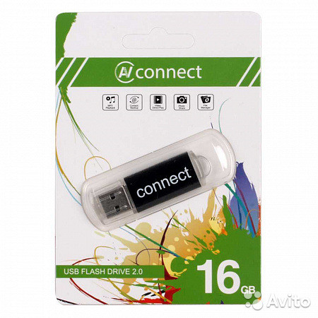 Флеш-накопитель 16Gb Connect P205 USB 2.0 пластик (белый)