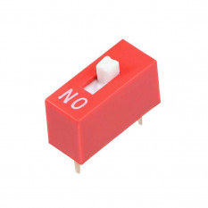 SWD1-1 (DS-01) (Вдм1-1) 1 pin DIP переключатель красный шаг 2.54мм