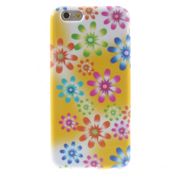 TPU Чехол накладка с рисунком для iPhone 6, 6S (Ромашки)
