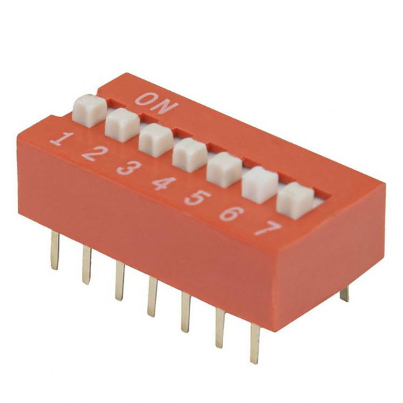 DS-07 (SWD1-7) DIP Переключатель серии SWD1 SWD1-7 (DS-07) (Вдм1-7)