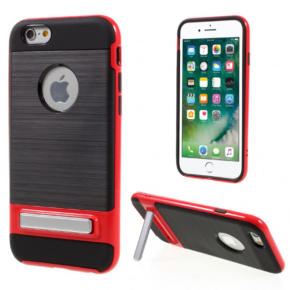 Гибридный чехол с подставкой для iPhone 6 / 6S (красный)