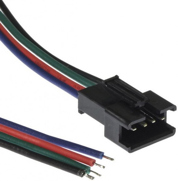SM connector 4P*150mm 22AWG Male провод соединительный