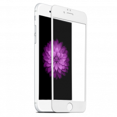 3D Защитное стекло для iPhone 6, 6S (Белый)
