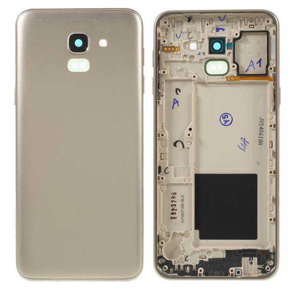 Задняя крышка корпус для Samsung J600F Galaxy J6 (2018) (Золото)