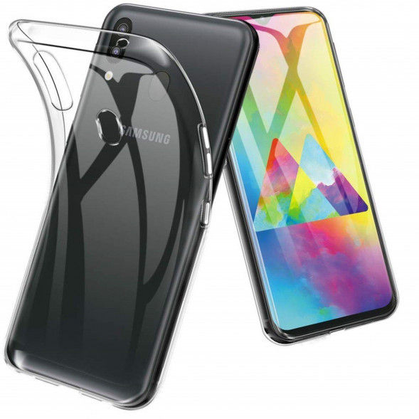 Силиконовый прозрачный чехол для Samsung Galaxy M20