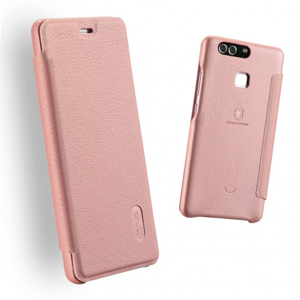 Чехол книжка LENUO для Huawei P9 (Розовый)