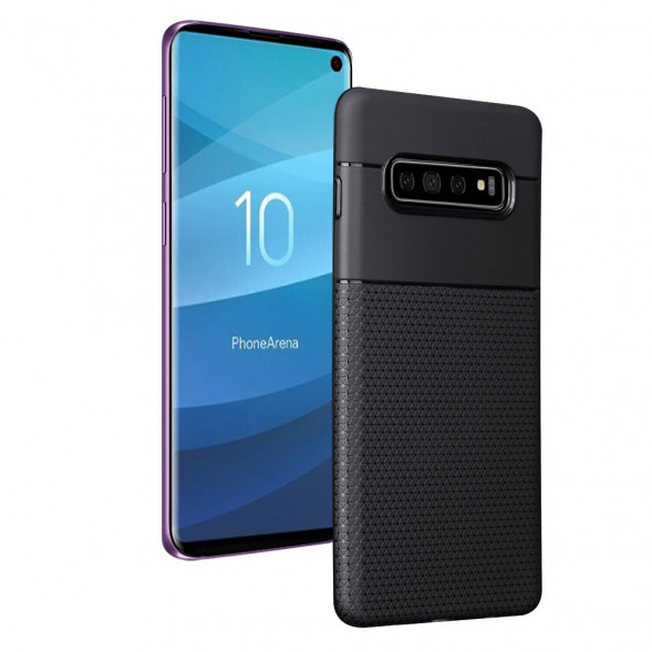 TPU Чехол накладка для Samsung Galaxy S10 (черный)