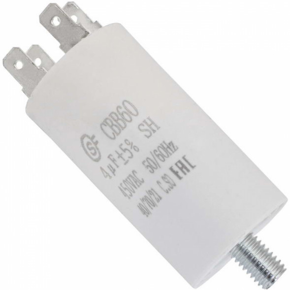 Конденсатор CBB60 4uF SCREW 450V (SAIFU)