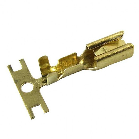 DJ621-E2.8A Наконечник плоский неизолир (10 штук)