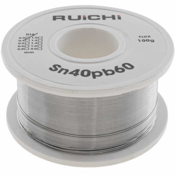 Припой Sn40/Pb60 d0.3mm 100g flux