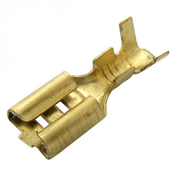 DJ622-D4.8A Наконечник плоский неизолир (10 штук)