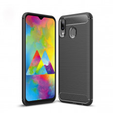 Чехол Carbon Fibre для Samsung Galaxy M20 (черный)