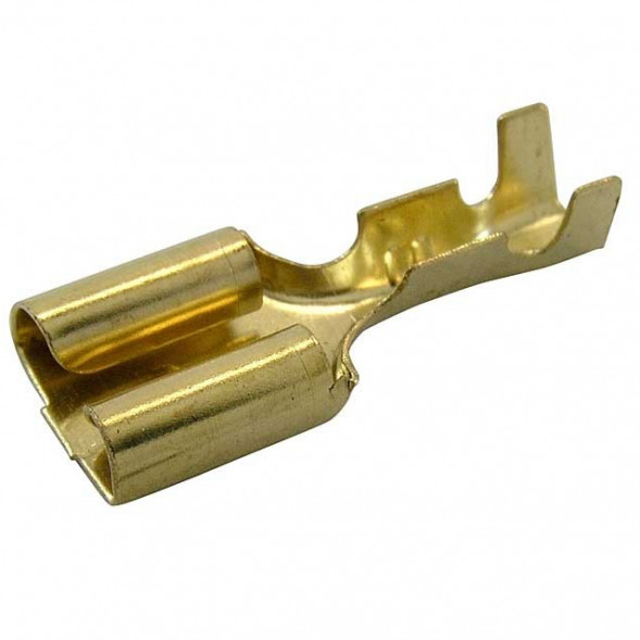 DJ626-6.3C Наконечник плоский неизолир (10 штук)
