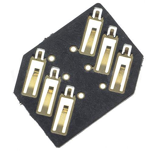Коннектор SIM Nokia X3-00, N81, N76, 620, 205, 2710, C3-00, N97 mini, X6