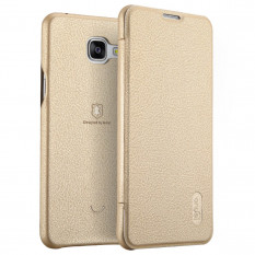 Чехол книжка Lenuo для Samsung Galaxy A5 (2016) SM-A510 (Золотистый)