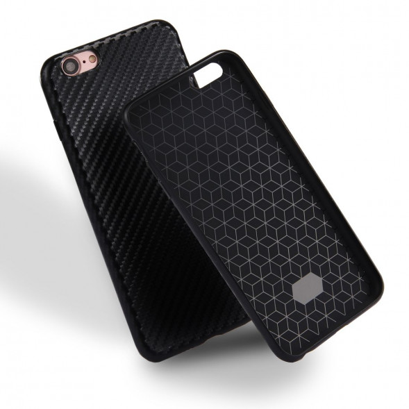 Чехол накладка Artistic Carbon для iPhone 7 (черный)