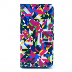 Чехол книжка с рисунком для Sony Xperia Z1 Compact D5503 (Геометрические фигуры)